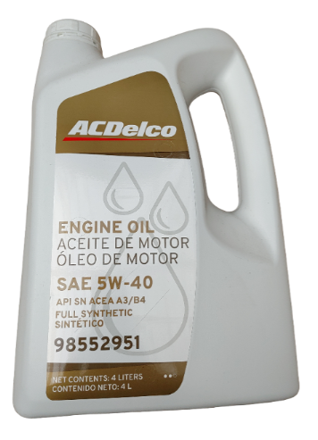 Imagen ilustrativa de Aceite ACDELCO 5W40 (sintético) - Bidón x 4 litros